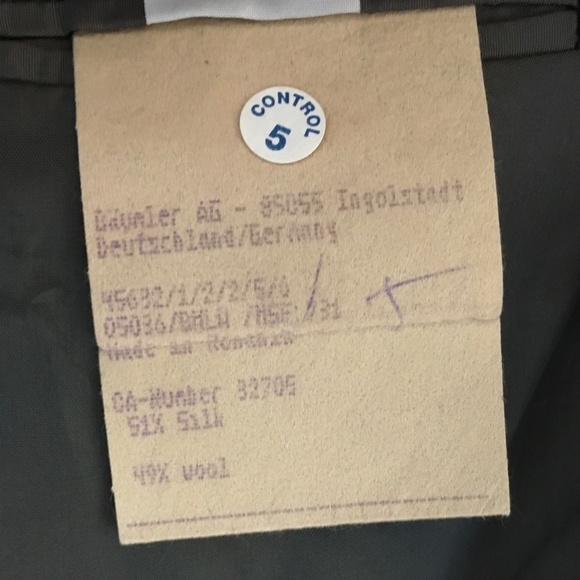 Ermenegildo Zegna x Bäumler Blazer Pinstripe Charcoal gray Silk Wool Sz 54/XL - Picture 8 of 15